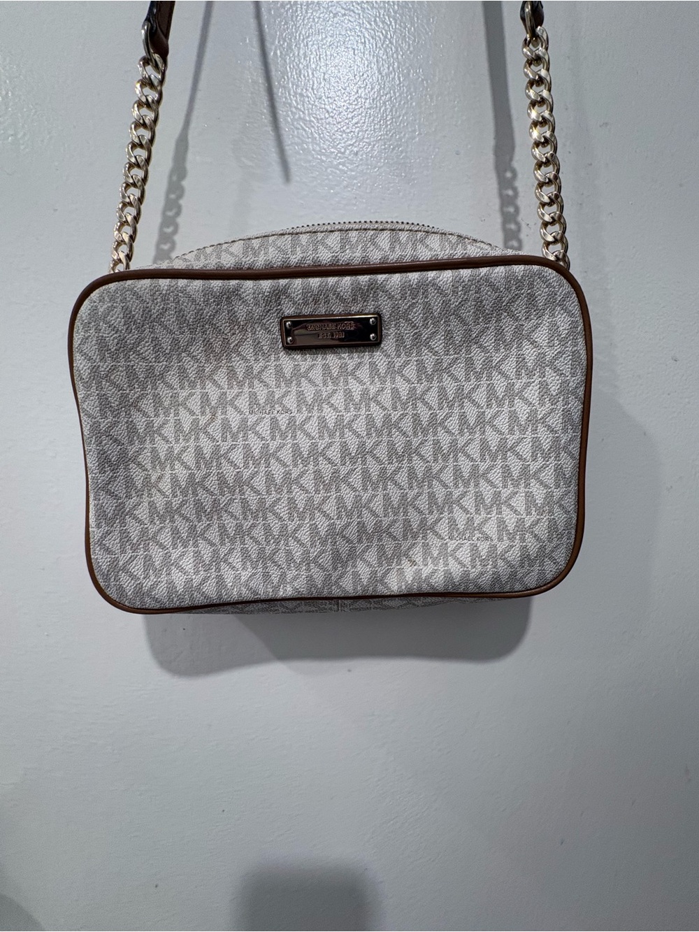 Michael Kors Cream East West Crossbody